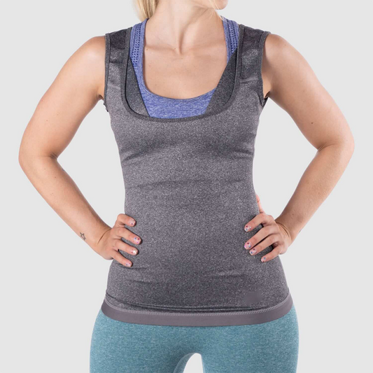 Women's Heat Trapping Sweat Vest Heather Grey