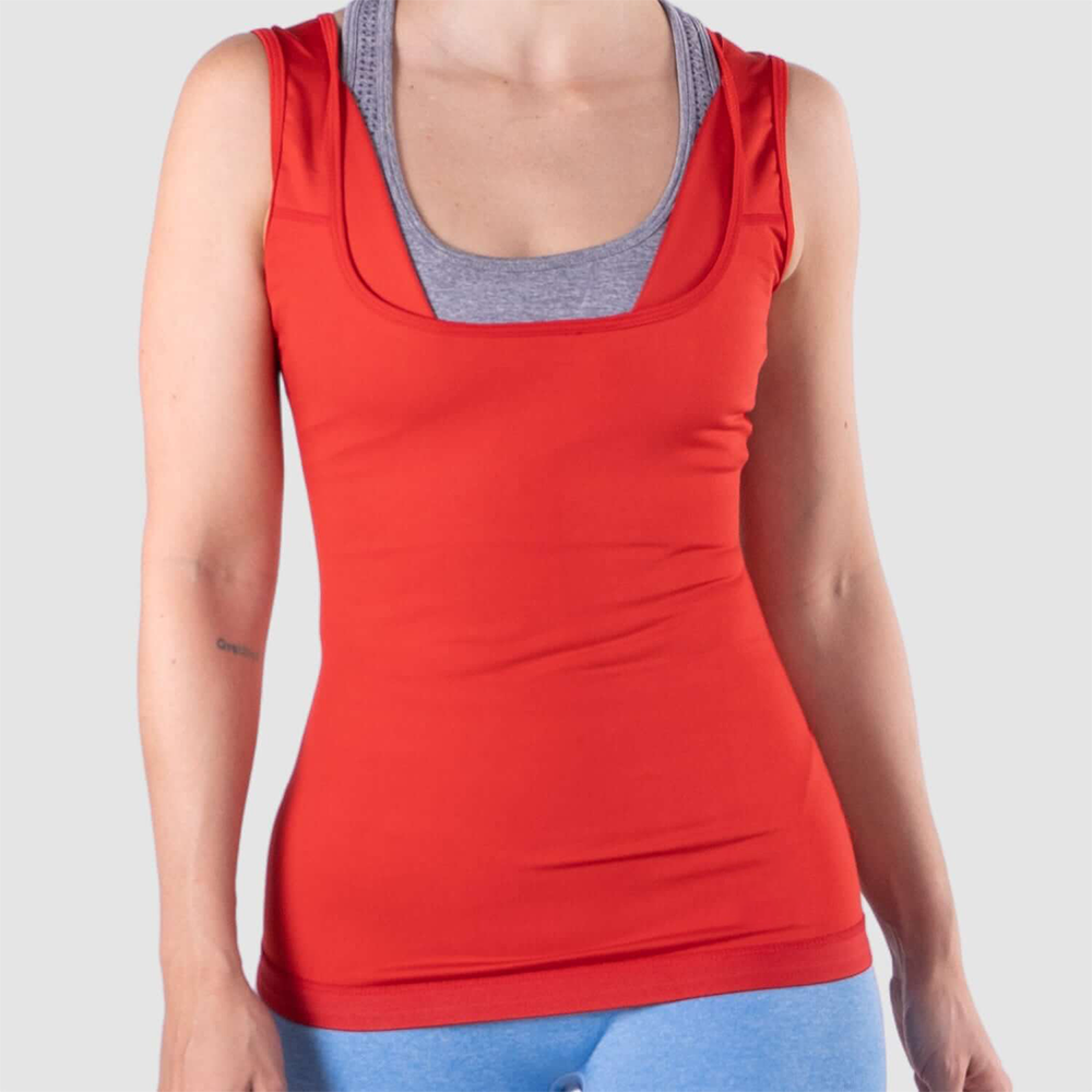 Women's Heat Trapping Sweat Vest Color Red