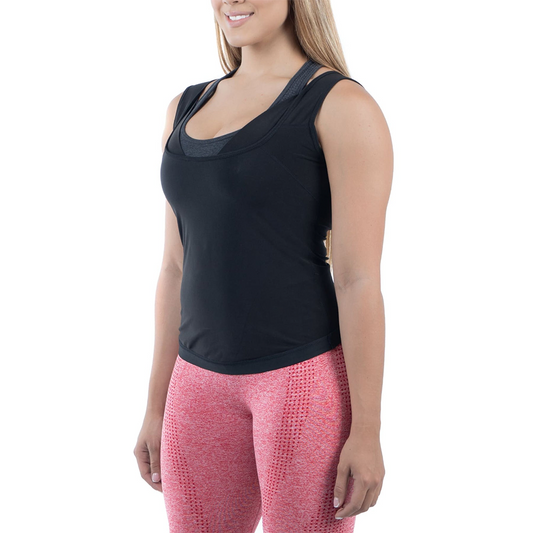 Women's Heat Trapping Sweat Vest Color Black